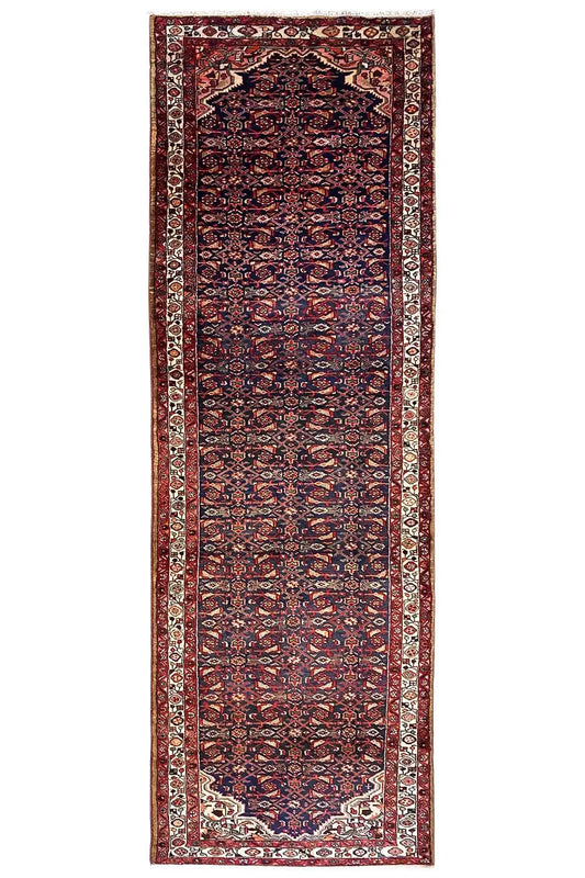  Hamadan - Läufer (406x118 cm) - Premium Teppich from German Carpet Shop - Just €390! Shop now at German Carpet Shop