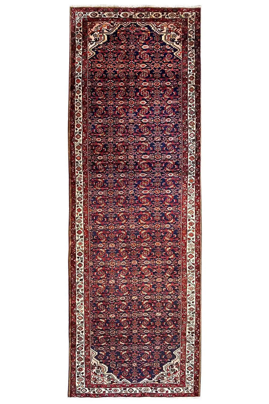  Hamadan - Läufer (408x120 cm) - Premium Teppich from German Carpet Shop - Just €390! Shop now at German Carpet Shop