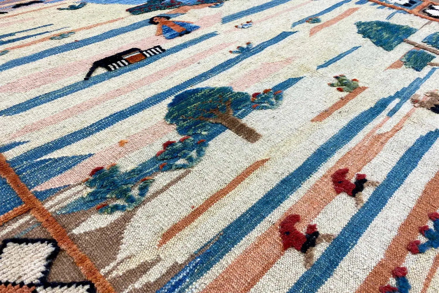 Kilim Qashqai - 605610 (206x152cm) - German Carpet Shop