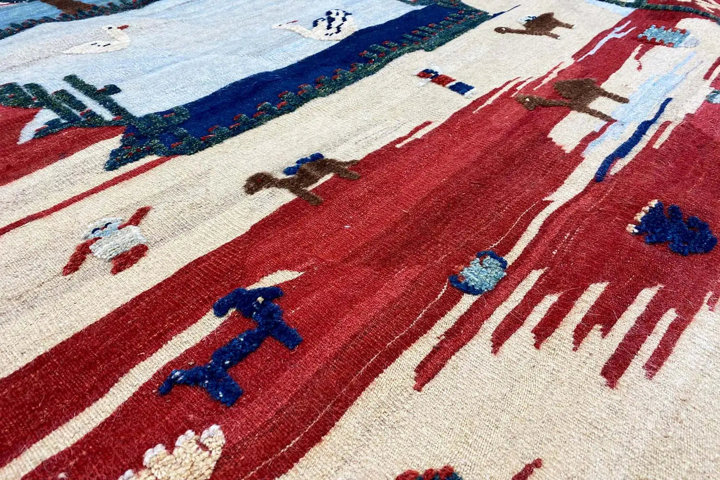 Kilim Qashqai - 700085 (205x151cm) - German Carpet Shop
