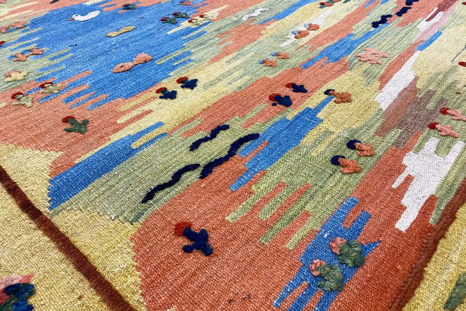 Kilim Qashqai - 800595 (198x146cm) - German Carpet Shop