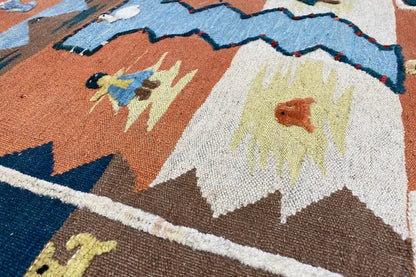 Kilim Qashqai - 804927 (106x103cm) - German Carpet Shop