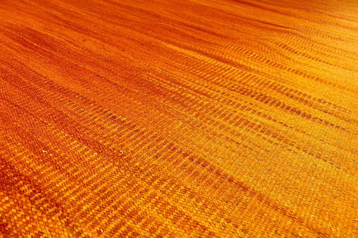 Moderne Kelim - Dhurrie - Gelb (160x230 cm) - German Carpet Shop