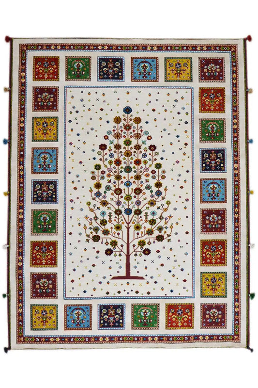 Soumakh Teppich - 91157 (193x143cm) - German Carpet Shop
