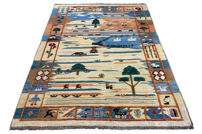 Kilim Qashqai - 605610 (206x152cm) - German Carpet Shop