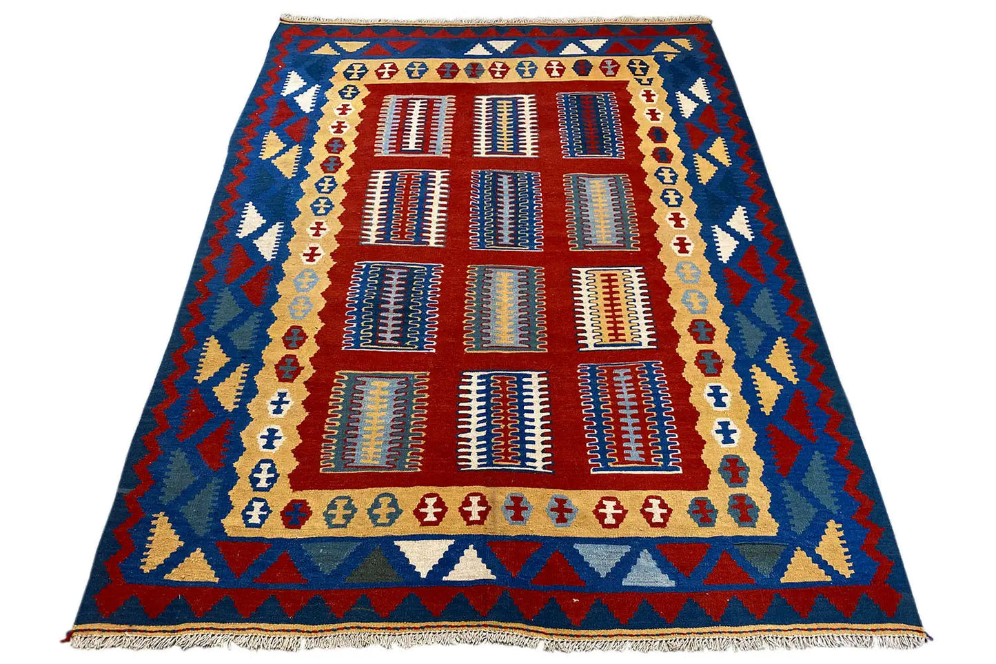 Kilim Qashqai - Multicolor 802424 (237x173 cm) - German Carpet Shop