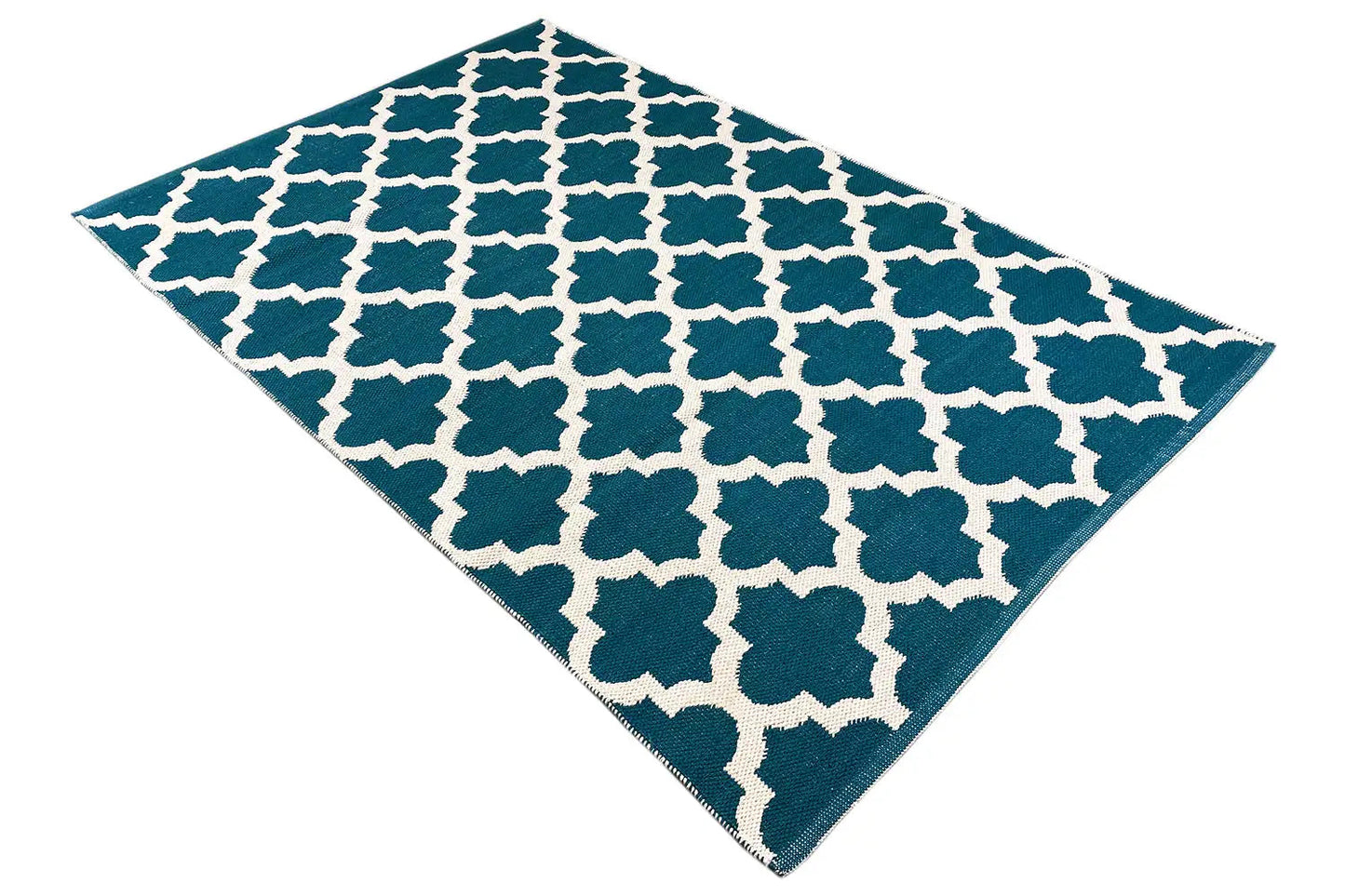 Moderner Kelim - Samak 03 Green - German Carpet Shop