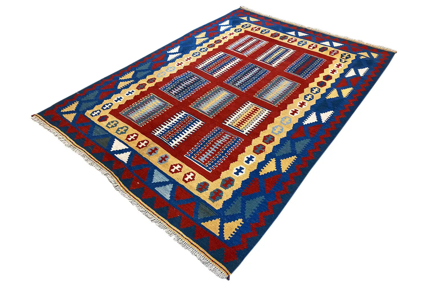 Kilim Qashqai - Multicolor 802424 (237x173 cm) - German Carpet Shop