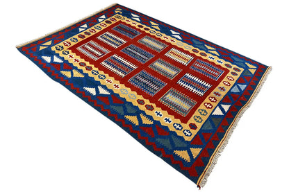 Kilim Qashqai - Multicolor 802424 (237x173 cm) - German Carpet Shop