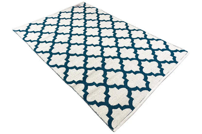 Moderner Kelim - Samak 03 Green - German Carpet Shop