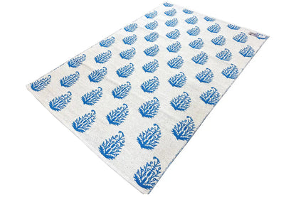 Moderne Kelim - Samak 06 Blue - German Carpet Shop
