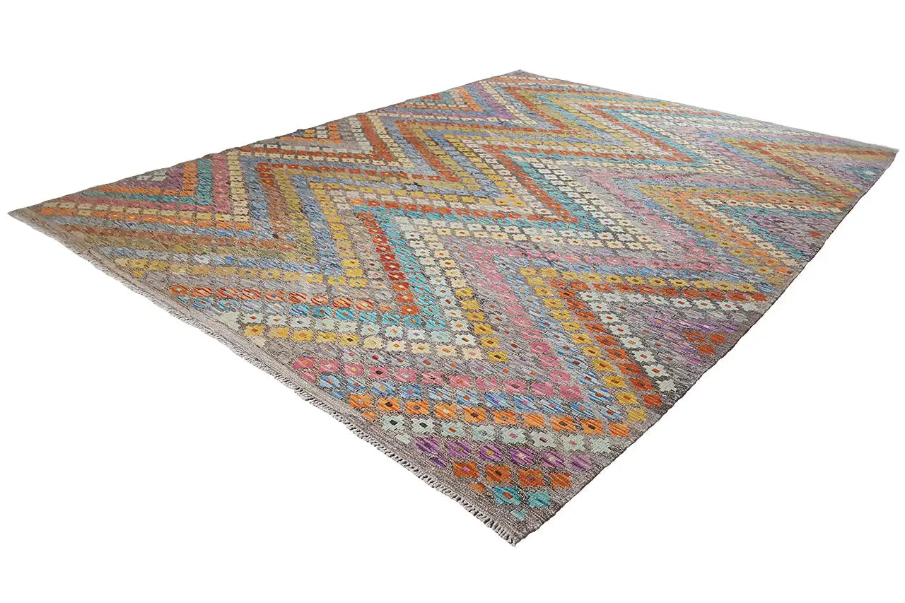 Kelim Afghan 8712 (293x211cm) - German Carpet Shop