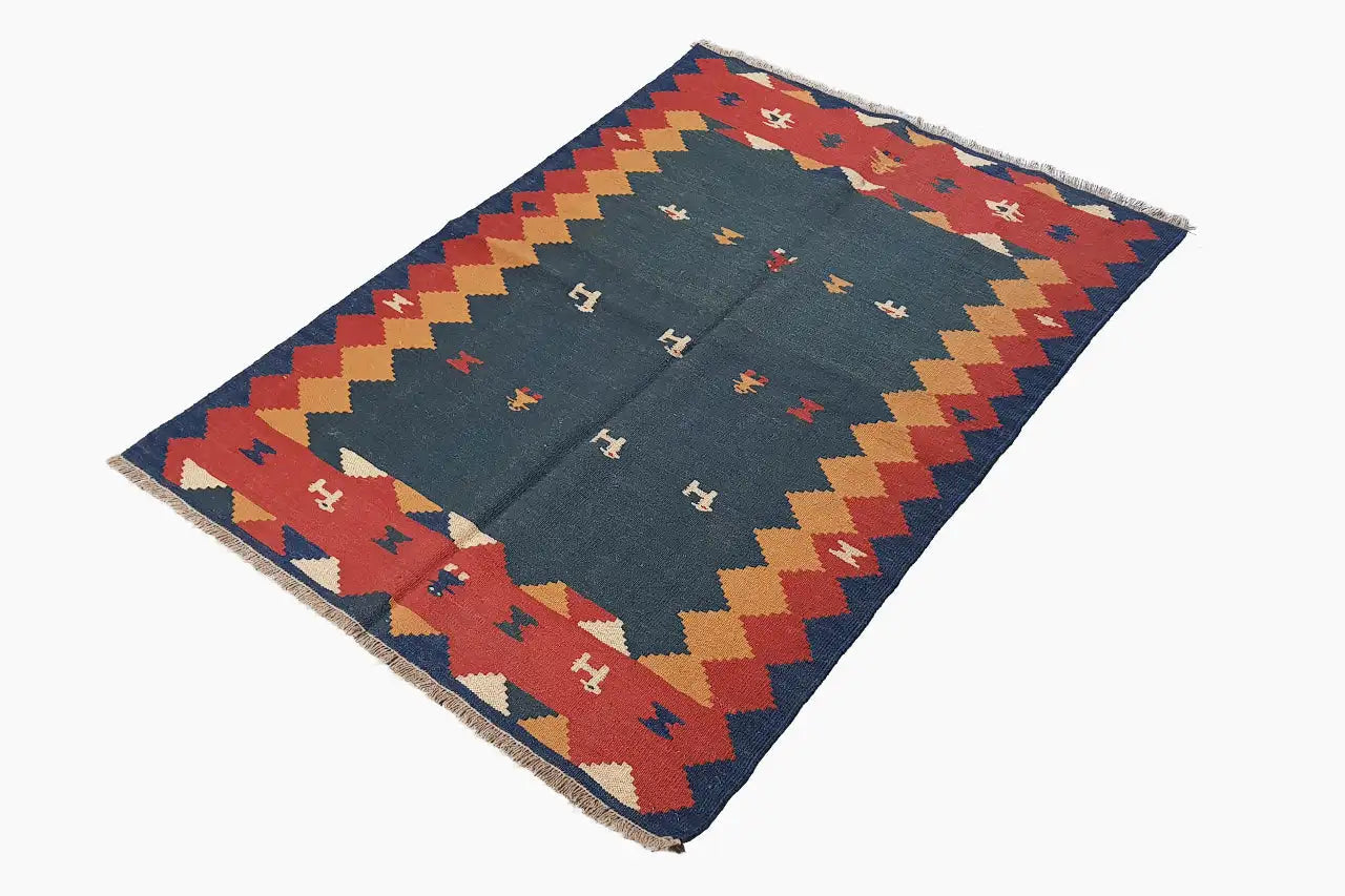 Kilim Qashqai - 13159 (151x105cm) - German Carpet Shop