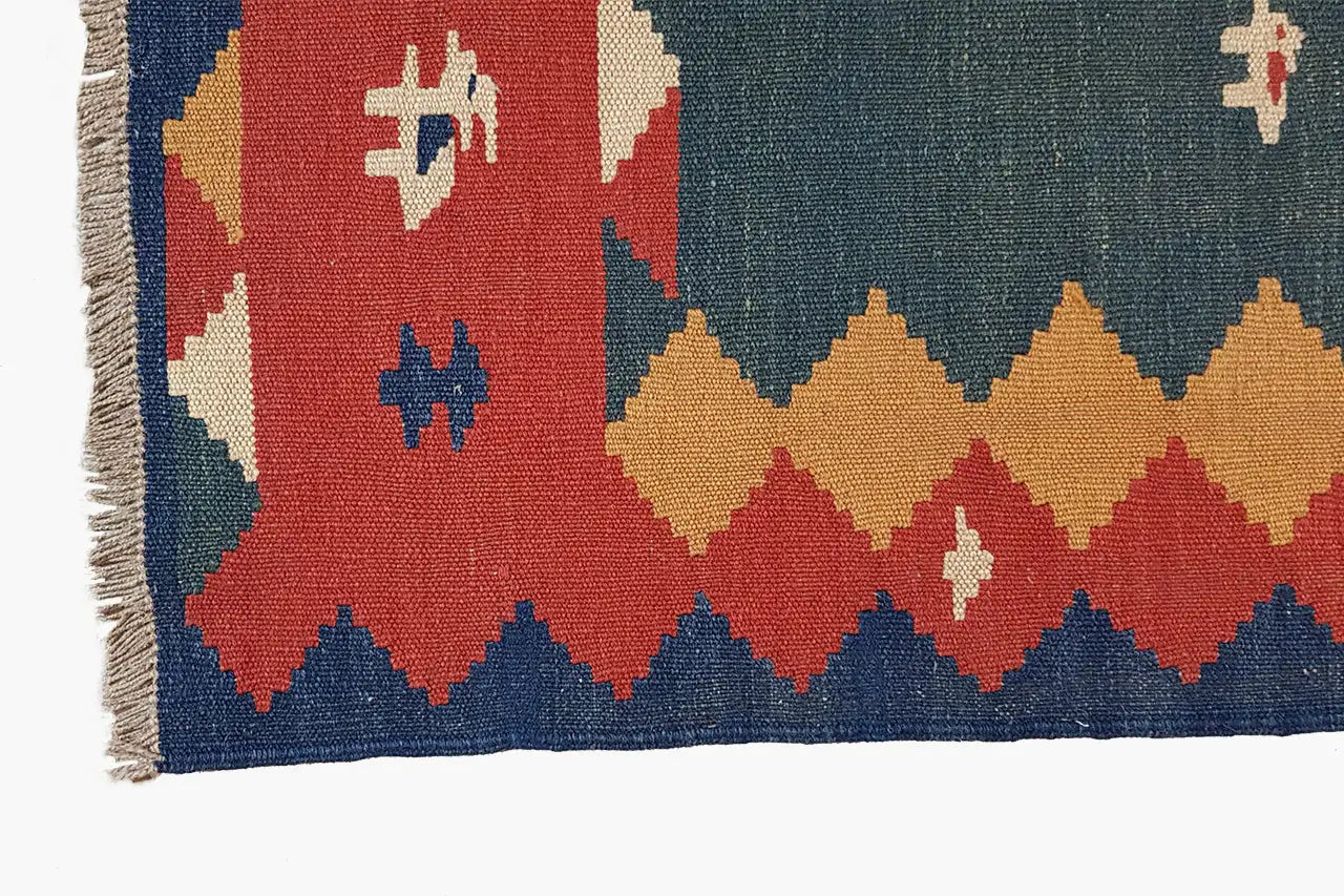 Kilim Qashqai - 13159 (151x105cm) - German Carpet Shop