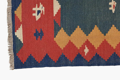 Kilim Qashqai - 13159 (151x105cm) - German Carpet Shop
