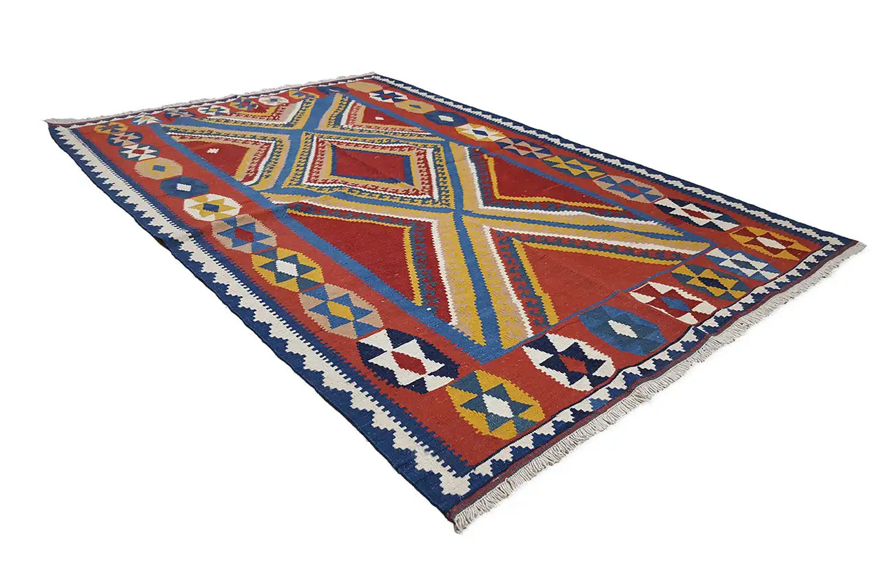  Kilim Qashqai  - 802411 (230x153 cm) - Premium Kelim from German Carpet Shop - Just €349! Shop now at German Carpet Shop