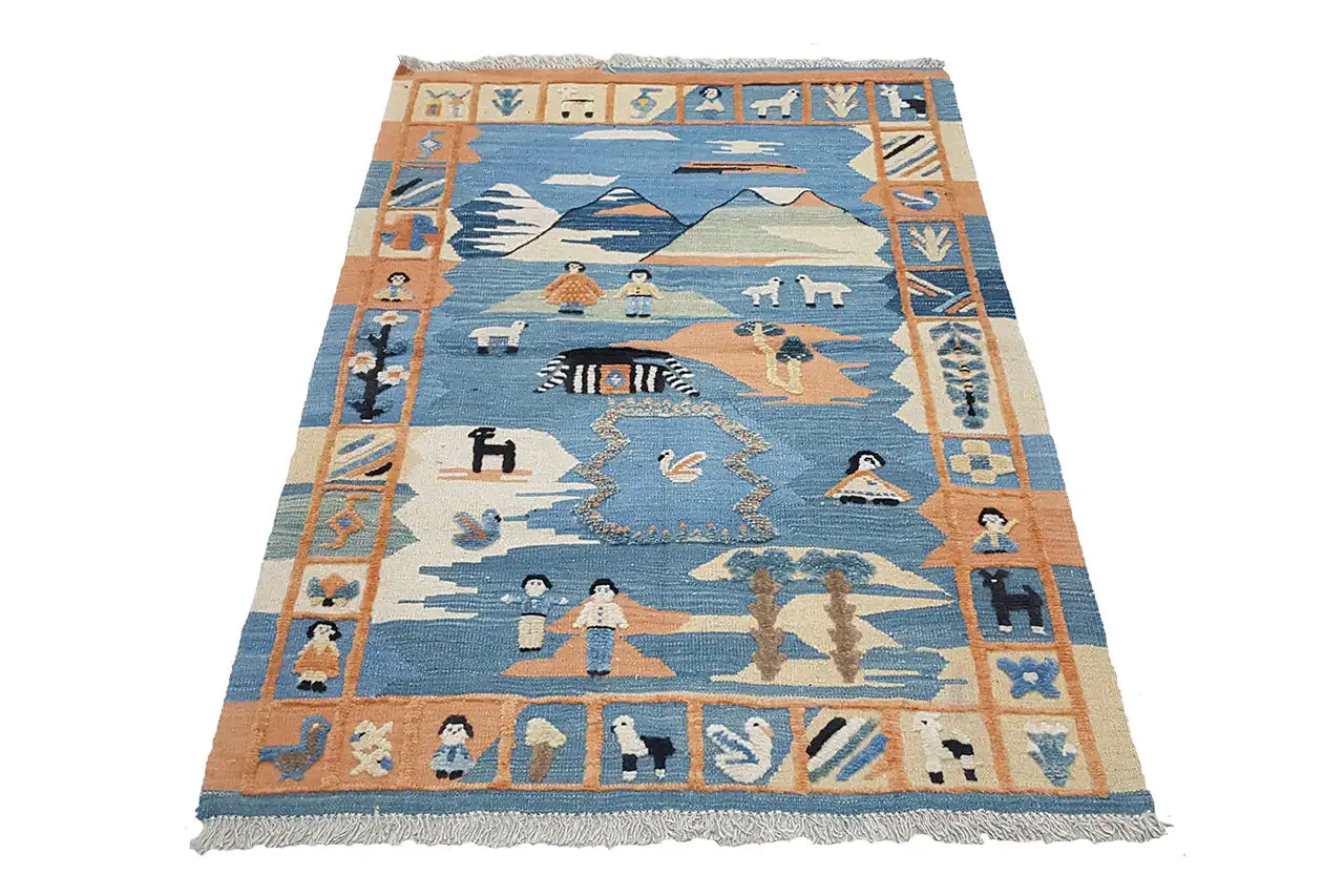 Kilim Qashqai - 700084 (152x104cm) - German Carpet Shop