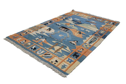 Kilim Qashqai - 700084 (152x104cm) - German Carpet Shop