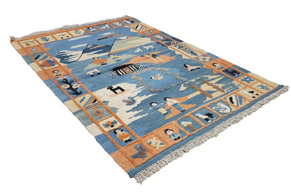 Kilim Qashqai - 700084 (152x104cm) - German Carpet Shop