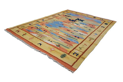 Kilim Qashqai - 800595 (198x146cm) - German Carpet Shop