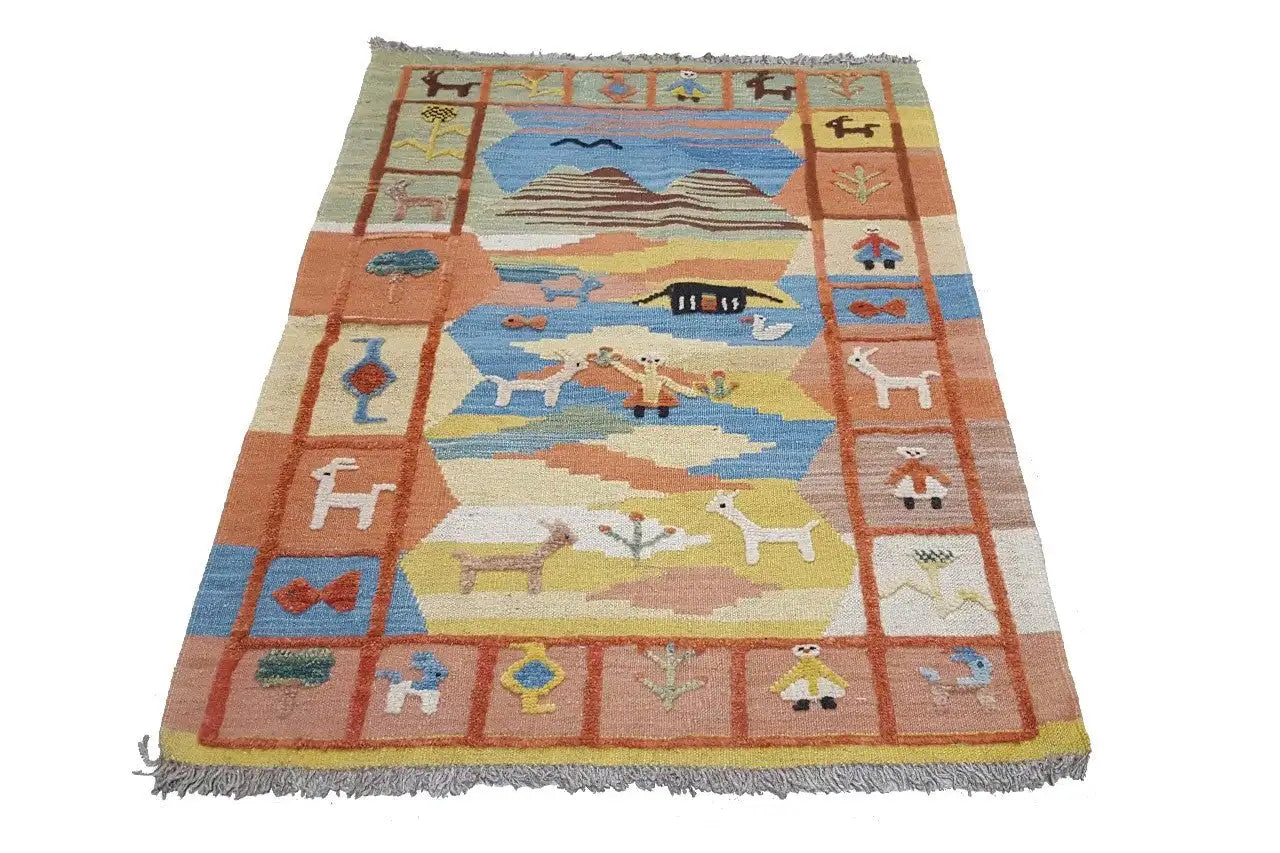 Kilim Qashqai - 800597 (120x86cm) - German Carpet Shop