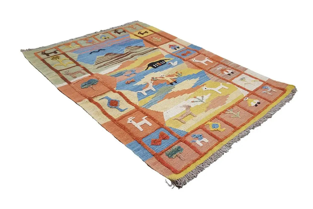 Kilim Qashqai - 800597 (120x86cm) - German Carpet Shop