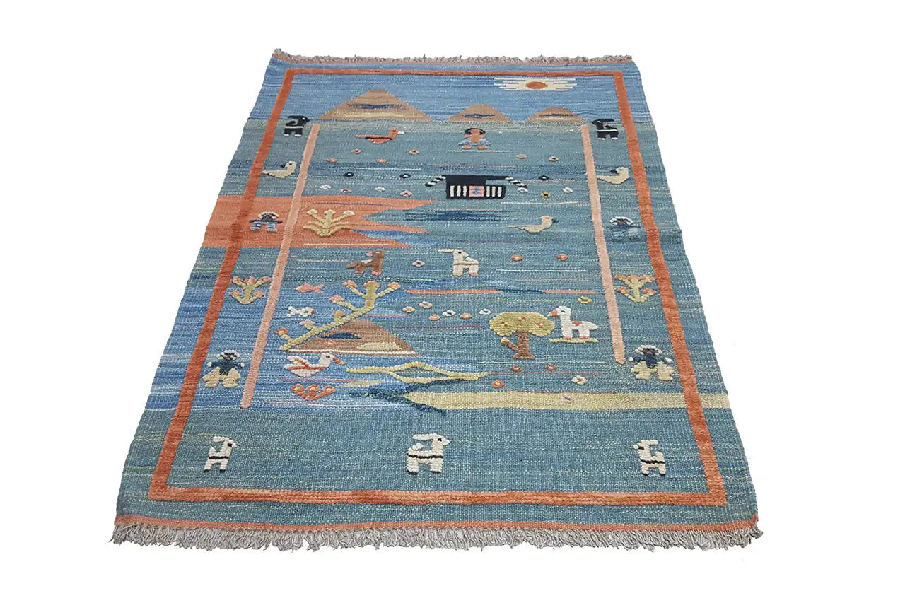 Kilim Qashqai - 800599 (119x84cm) - German Carpet Shop