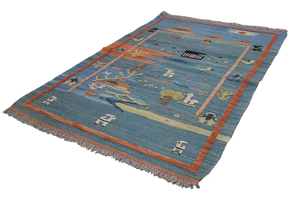 Kilim Qashqai - 800599 (119x84cm) - German Carpet Shop