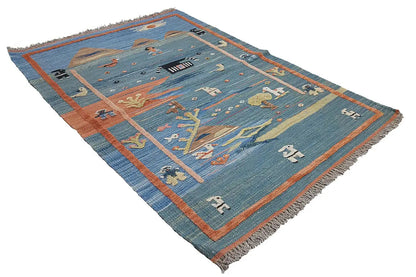 Kilim Qashqai - 800599 (119x84cm) - German Carpet Shop