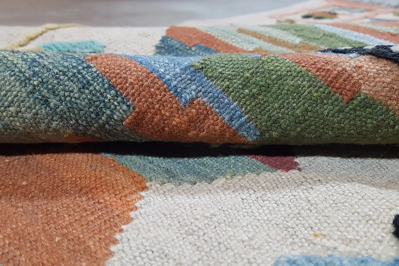 Kilim Qashqai - 800600 (193x87cm) - German Carpet Shop