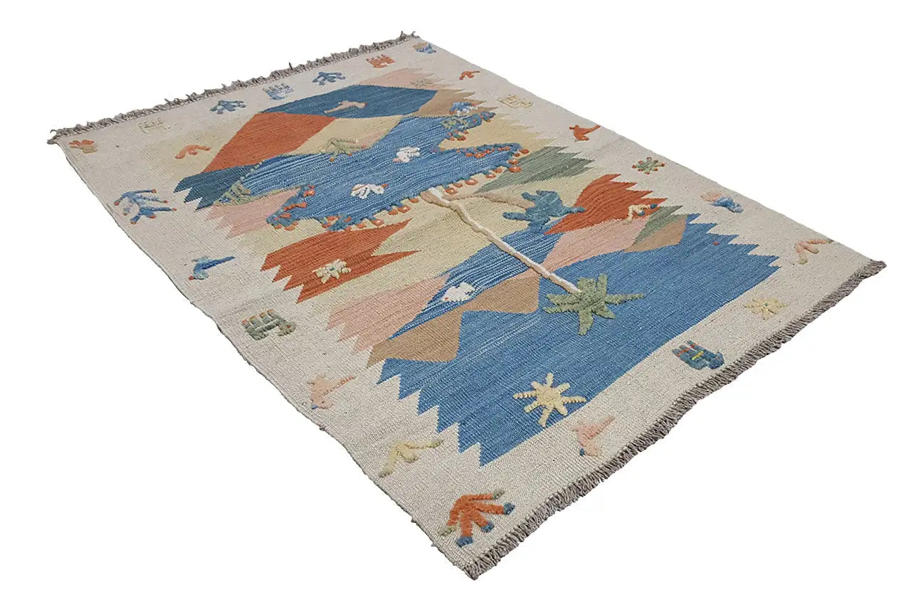 Kilim Qashqai - 800608 (112x83cm) - German Carpet Shop