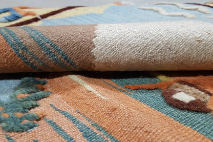 Kilim Qashqai - 804918 (139x102cm) - German Carpet Shop