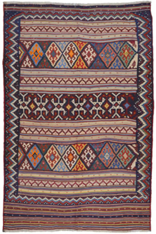 Kilim Sirjan - 905431 (219x145cm) - German Carpet Shop