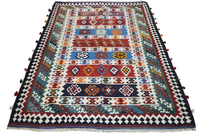 Kelim Qashqai - Multicolor (240x157 cm) - German Carpet Shop