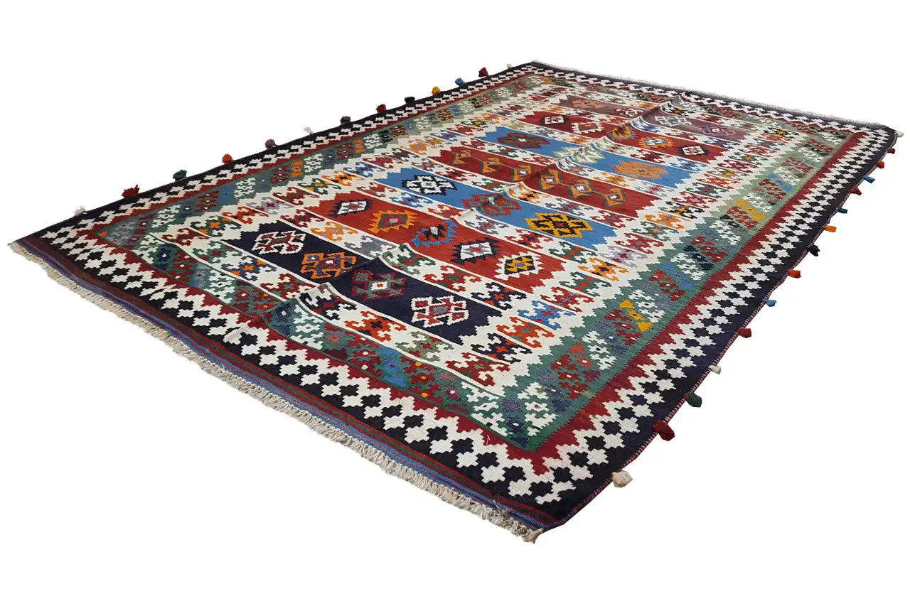 Kelim Qashqai - Multicolor (240x157 cm) - German Carpet Shop