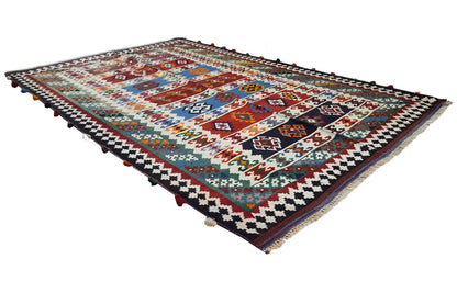 Kelim Qashqai - Multicolor (240x157 cm) - German Carpet Shop