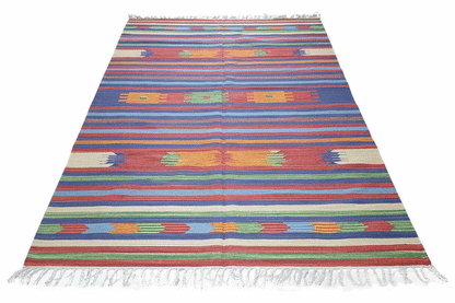 Moderner Kelim - Samak Multicolor (37390) - German Carpet Shop